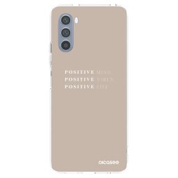 Átlátszó szilikon tok az alábbi mobiltelefonokra Motorola Moto G62 - Positive Vibes