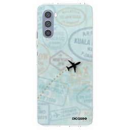 Átlátszó szilikon tok az alábbi mobiltelefonokra Motorola Moto G62 - FLIGHT PATH