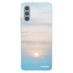 Átlátszó szilikon tok az alábbi mobiltelefonokra Motorola Moto G62 - COLD SKIES