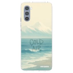 Átlátszó szilikon tok az alábbi mobiltelefonokra Motorola Moto G62 - COLD AIR