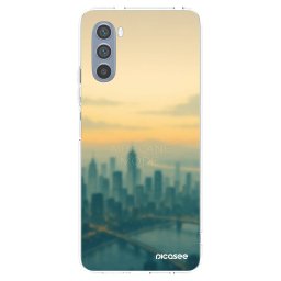Átlátszó szilikon tok az alábbi mobiltelefonokra Motorola Moto G62 - Airplane mode