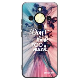 Fekete szilikon tok az alábbi mobiltelefonokra Honor Magic8 Lite 5G - Don't think TOO much
