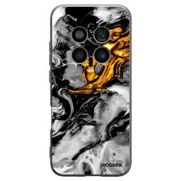 Fekete szilikon tok az alábbi mobiltelefonokra Honor Magic8 Pro 5G - Black Gold 2
