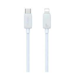 USAMS KY adatkábel (Type-C - lightning, 30W, gyorstöltő, 100cm) FEHÉR