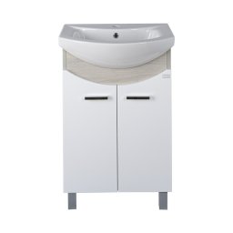 TMP ZX 55 - SONOMA - álló fürdőszobabútor - Sanovit ZENON - 6055 porcelán mosdóval - 55 x 44 cm