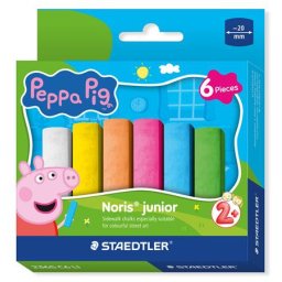 STAEDTLER Aszfaltkréta, jumbo, STAEDTLER "Noris(R) Junior 2365", Peppa malac, 6 szín