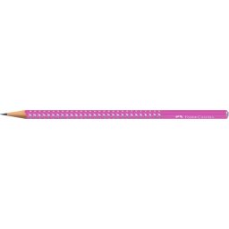 FABER-CASTELL Grafitceruza, B, háromszögletű, FABER-CASTELL "Sparkle Aurora", fukszia