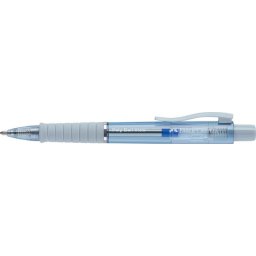 FABER-CASTELL Golyóstoll, 1 mm, XB, nyomógombos, égkék testszín, FABER-CASTELL "Poly Ball View Aurora", kék