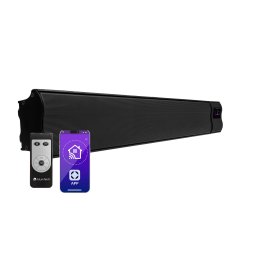 Blumfeldt Cosmic Beam Smart 24, infravörös hősugárzó, 2400 W, vezérlés applikáción keresztül, fekete (ACO7-CosmicBeSm24-BK)