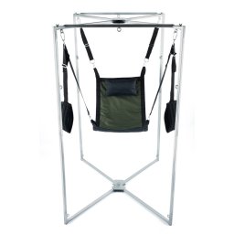 Kit Sling - stlusos kaki-fekete anyag hordoz fm kerettel
