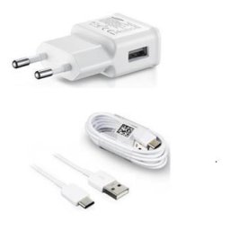 Samsung hálózati töltő EP-TA200EWE EP-DG970BWE, USB-C, 15W, Fehér