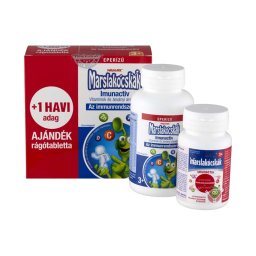 Marslakócskák Imunactiv rágótabletta eperízű 100x+30x
