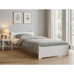 Ágy IKAROS 80 x 200 cm, fehér Ágyrács: Ágyrács nélkül, Matrac: Coco Maxi 20 cm matrac