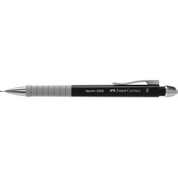 FABER-CASTELL Nyomósirón, 0,5 mm, fekete tolltest, FABER-CASTELL "Apollo 2325"