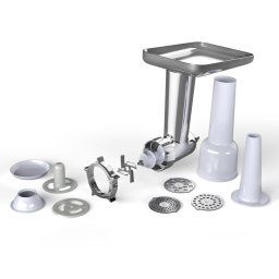 Klarstein Chiara húsdaráló tartozék, Chiara konyhai robotgép tartozéka, 4 kés, rozsdamentes acél, 3 tárcsa (KG31-ChiaraMeatGrind)
