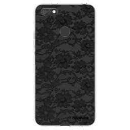 Átlátszó szilikon tok az alábbi mobiltelefonokra Huawei P9 Lite Mini - Dark Elegance