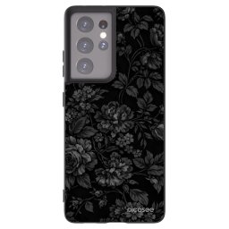Fekete szilikon tok az alábbi mobiltelefonokra Samsung Galaxy S21 Ultra 5G G998B - Dark Romance