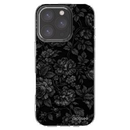 Átlátszó szilikon tok az alábbi mobiltelefonokra Apple iPhone 16 Pro - Dark Romance