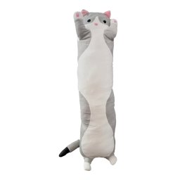 Cicás plüss párna - Szürke - 90 cm