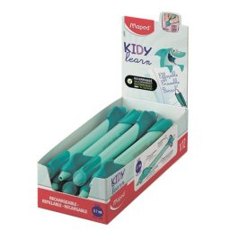 MAPED Írástanuló rollertoll, 0,7 mm, radírozható, MAPED "KIDY Learn MAGIC", cápa, türkiz, 12 db