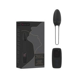 B SWISH Premium - hordható akkus, rádiós vibrotojás (fekete)
