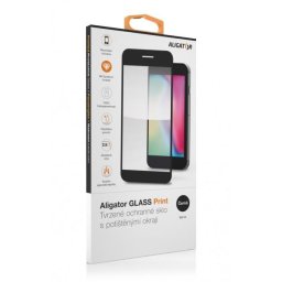 ALIGATOR PRINT Védő edzett üveg, Samsung A33 5G, fekete, teljes képernyőre ragasztva