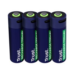 TRUST USB-C ÚJRATÖLTHETŐ ELEMEK 4P - AA