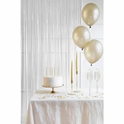 Party függöny, fehér, 100 X 200 cm