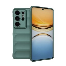 Szilikon telefonvédő (ütésállóság, kameravédő, 3D) SÖTÉTZÖLD Samsung Galaxy S26 Ultra (SM-S948)