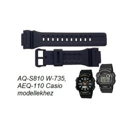 AQ-S810 W-735, AEQ-110 TRT-110 Casio fekete műanyag szíj