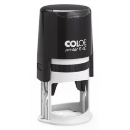 COLOP Bélyegző, kör, COLOP "Printer R 40", fekete cserepárnával