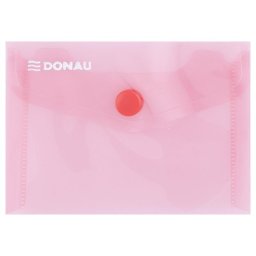 DONAU Irattartó tasak, A7, PP, patentos, DONAU, piros