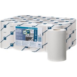 TORK Törlőpapír, tekercses, 13 cm átmérő, M3 rendszer, 1 rétegű, Advanced, TORK "Reflex", fehér
