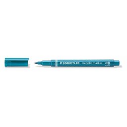 STAEDTLER Dekormarker, 1-2 mm, kúpos, STAEDTLER "8323", metálkék