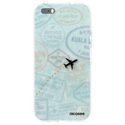 Átlátszó szilikon tok az alábbi mobiltelefonokra Apple iPhone 5/5S/SE - FLIGHT PATH