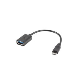 LANBERG USB Micro (M) 2.0 USB-A(F) adapter kábel 15CM fekete OTG