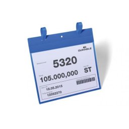 Logisztikai zseb, A4, fekvő, DURABLE, szalaggal, sötétkék [50 db]
