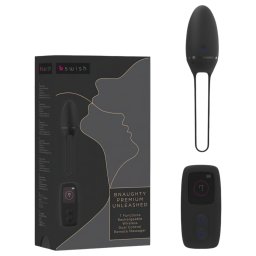 B SWISH Premium - hordható akkus, rádiós vibrációs tojás (fekete)