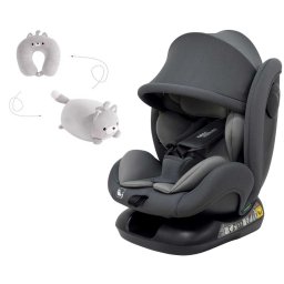 Mama Kiddies Nova Luxe iSize autósülés biztonsági övvel beköthető - világosszürke színben (40-150 cm) + AJÁNDÉK NYAKPÁRNA