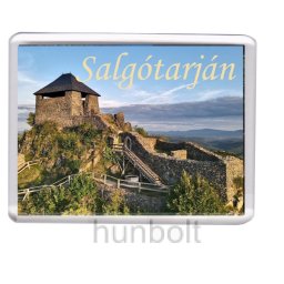 Salgótarján Salgó vára hűtőmágnes (műanyag keretes)