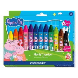 STAEDTLER Zsírkréta, hatszögletű, jumbo, STAEDTLER ,,Noris(R) junior 224", Peppa malac, 12 szín
