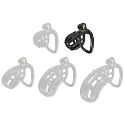 Nexia - prmium frfi chastity ketrec, 6,5 x 3,1 cm, fekete