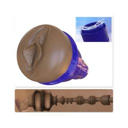 Fleshlight Boost Bang - élethű művagina maszturbátor (barna)