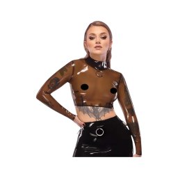Late X áttetsző latex felső (áttetsző-fekete)