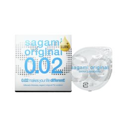 Sagami Original 0,02 - extra síkosított óvszer - 55 mm (1 db)