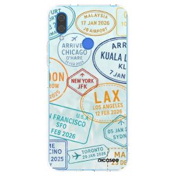 Átlátszó szilikon tok az alábbi mobiltelefonokra Huawei Nova 3i - PASSPORT EDITION