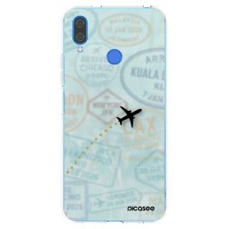 Átlátszó szilikon tok az alábbi mobiltelefonokra Huawei Nova 3i - FLIGHT PATH