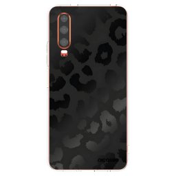 Átlátszó szilikon tok az alábbi mobiltelefonokra Huawei P30 - Midnight Leopard