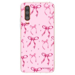 Átlátszó szilikon tok az alábbi mobiltelefonokra Huawei P30 - Bow Aesthetic