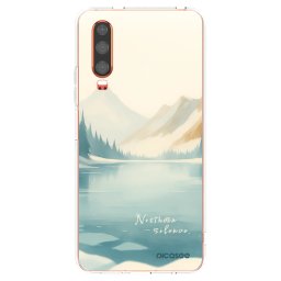 Átlátszó szilikon tok az alábbi mobiltelefonokra Huawei P30 - NOTHERN SILENCE